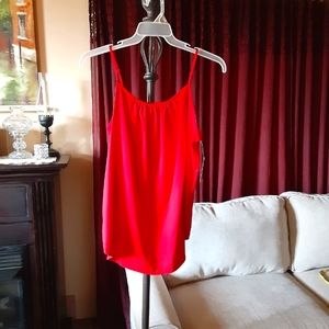 Women's Faded Glory Tank Top Red L